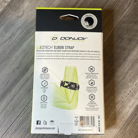 Donjoy Tennis / Golf Elbow Strap • New in Box • Multiple Sizes Available - Picture 2 of 4